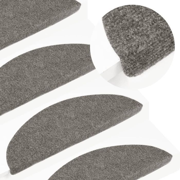 Vidaxl Samoprzylepne Nakładki Na Schody, 10 Szt., Szare, 56X17X3 Cm