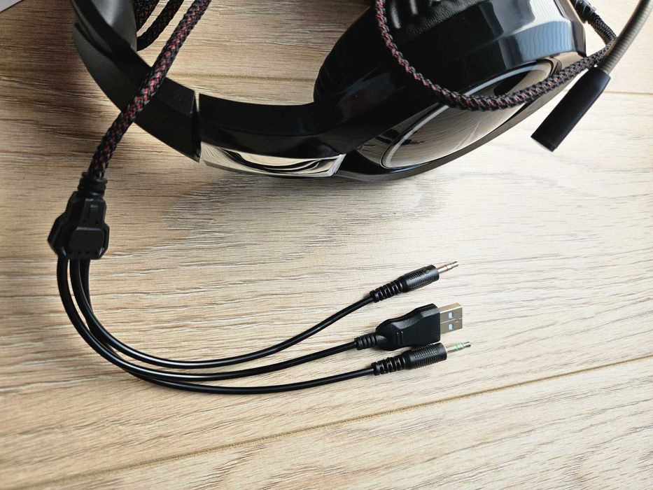 Słuchawki HAVIT H2232D Nauszne NOWE dla graczy gamingowe mikrofon LED