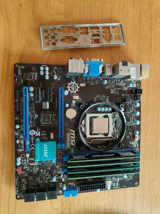 Zestaw: MSI B85M-G43 + Intel i5-4590 + 16GB RAM DDR3