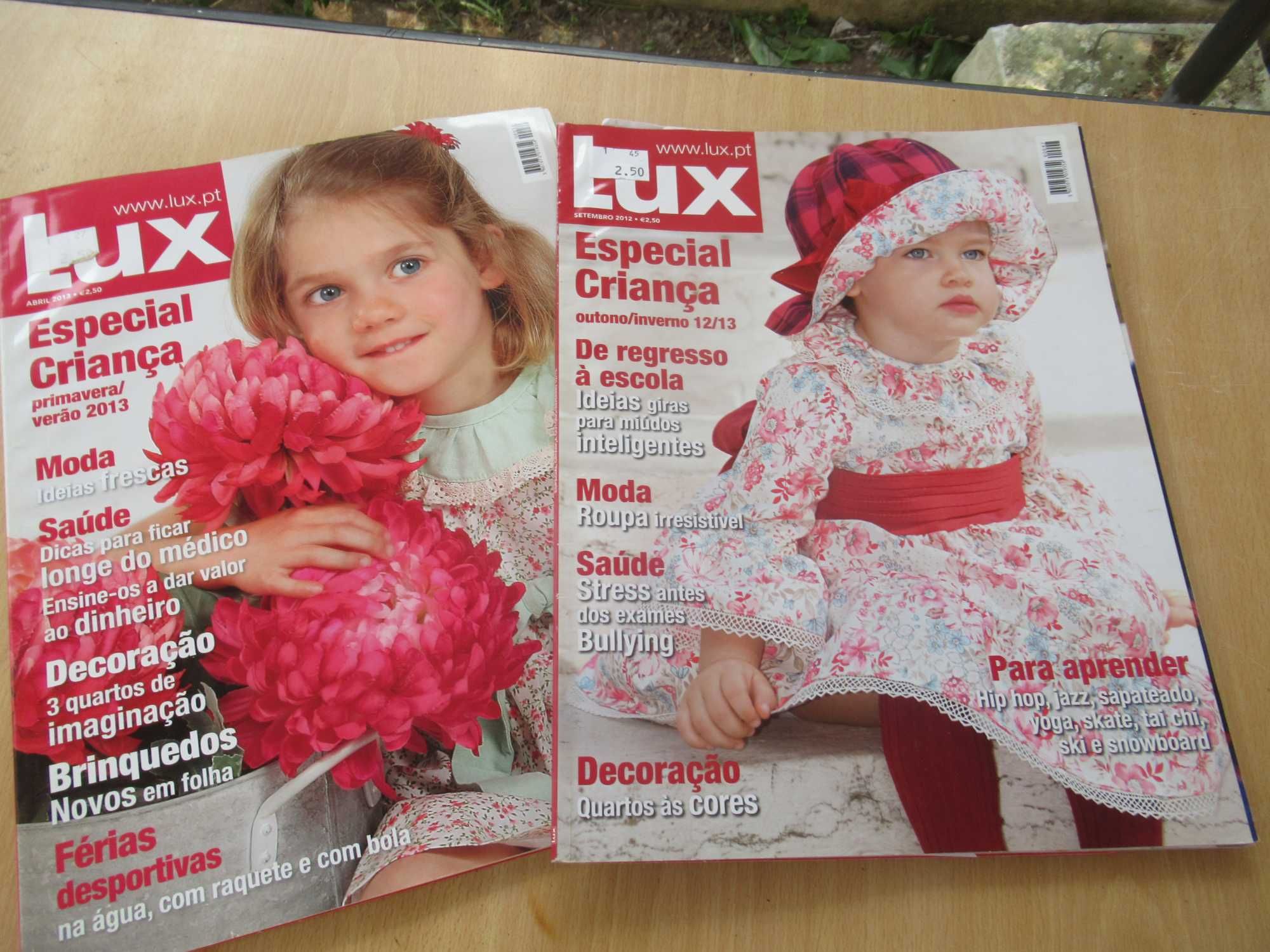 Lote de 10 Revistas Lux Especial Criança