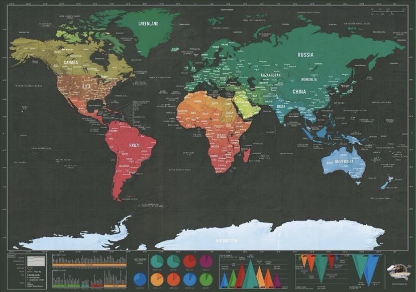 Mapa mundo raspadinha