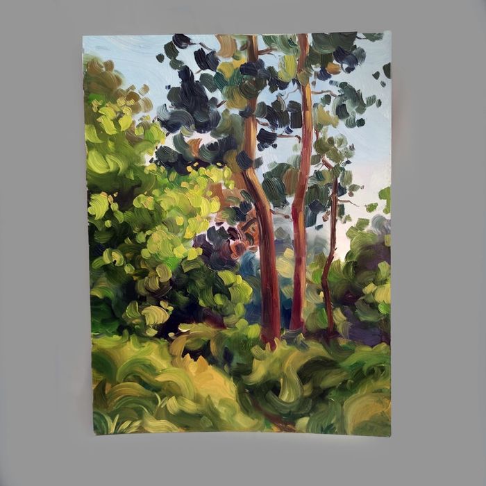 Пейзаж маслом 60х80