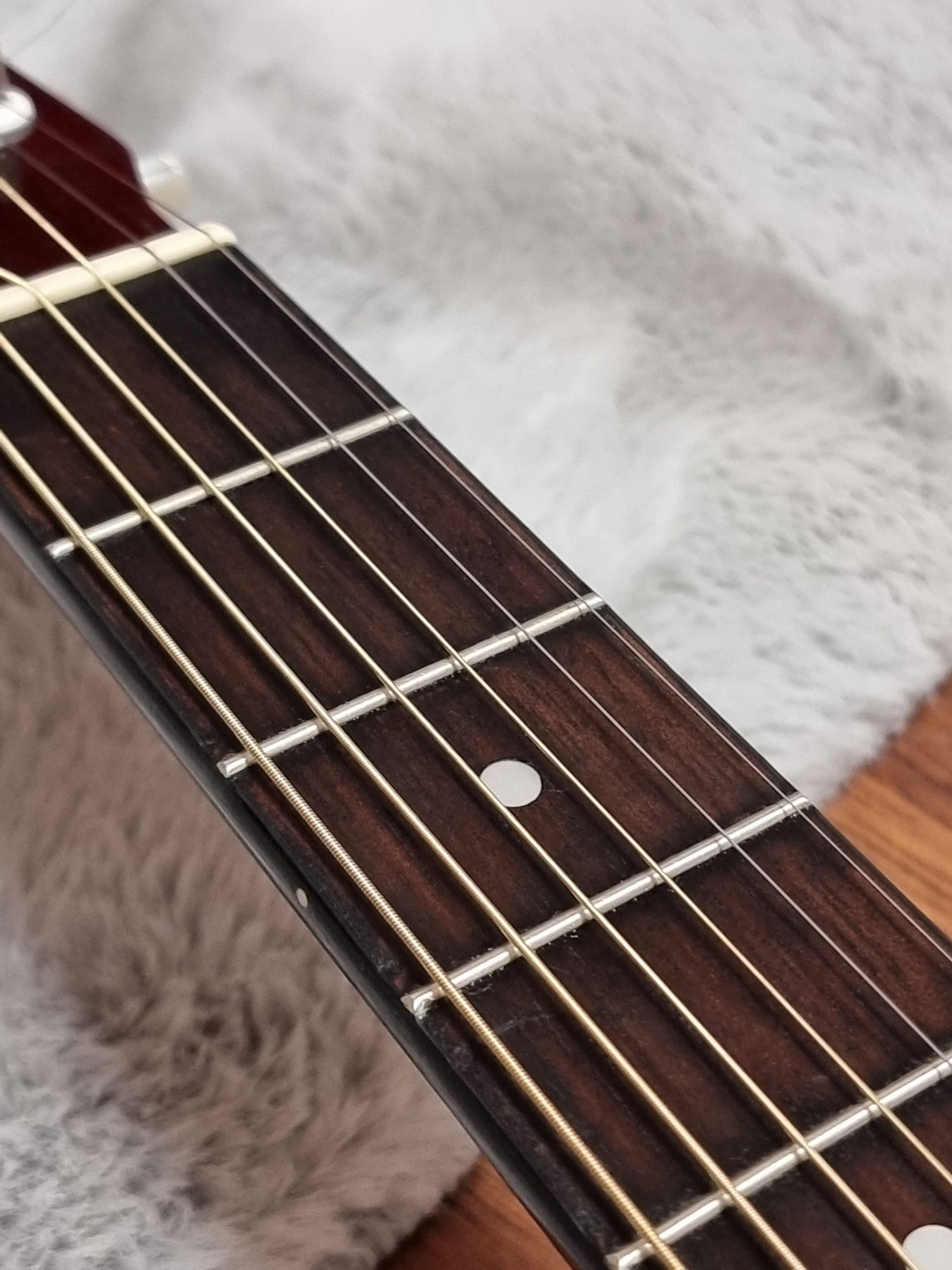 Gitara akustyczna Made in Korea lata 80 + pokrowiec Amazon dreadnought