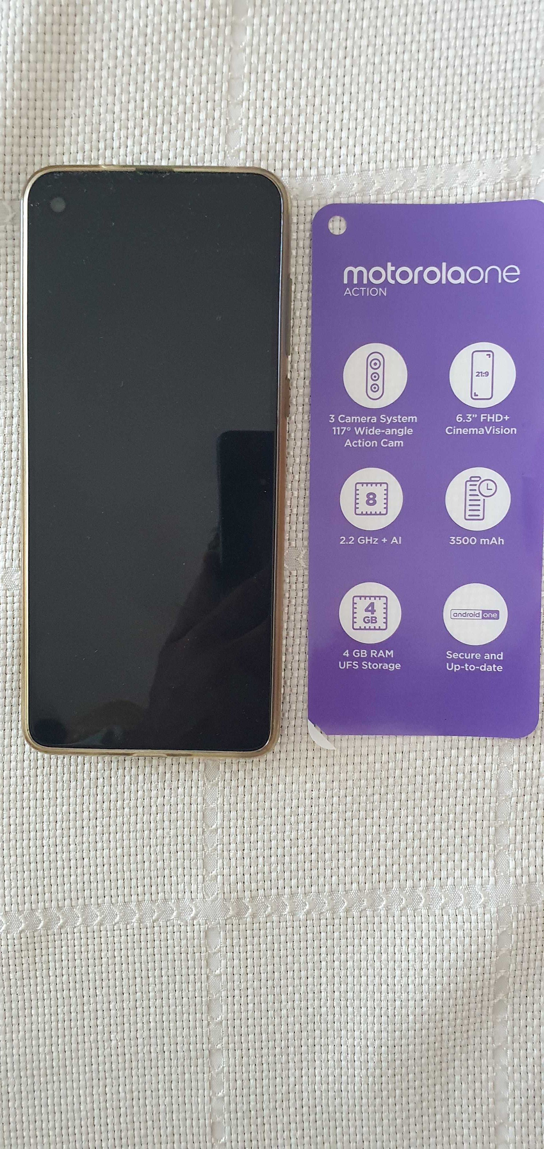 Smartfon Motorola One Action XT 2013-2- komplet w oryginalnym pudełku