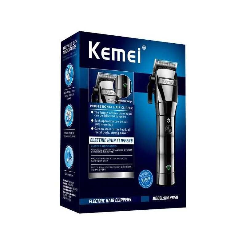 Тример для волосся та бороди Kemei KM-2850 з 4 насадками (KM-2850)