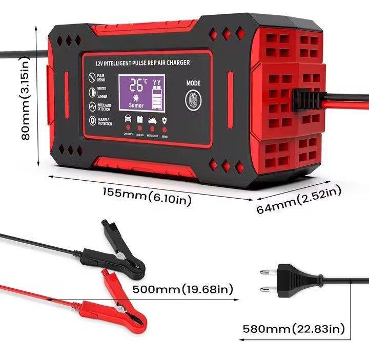 Ładowarka do akumulatorów prostownik 12v kilka funkcji.