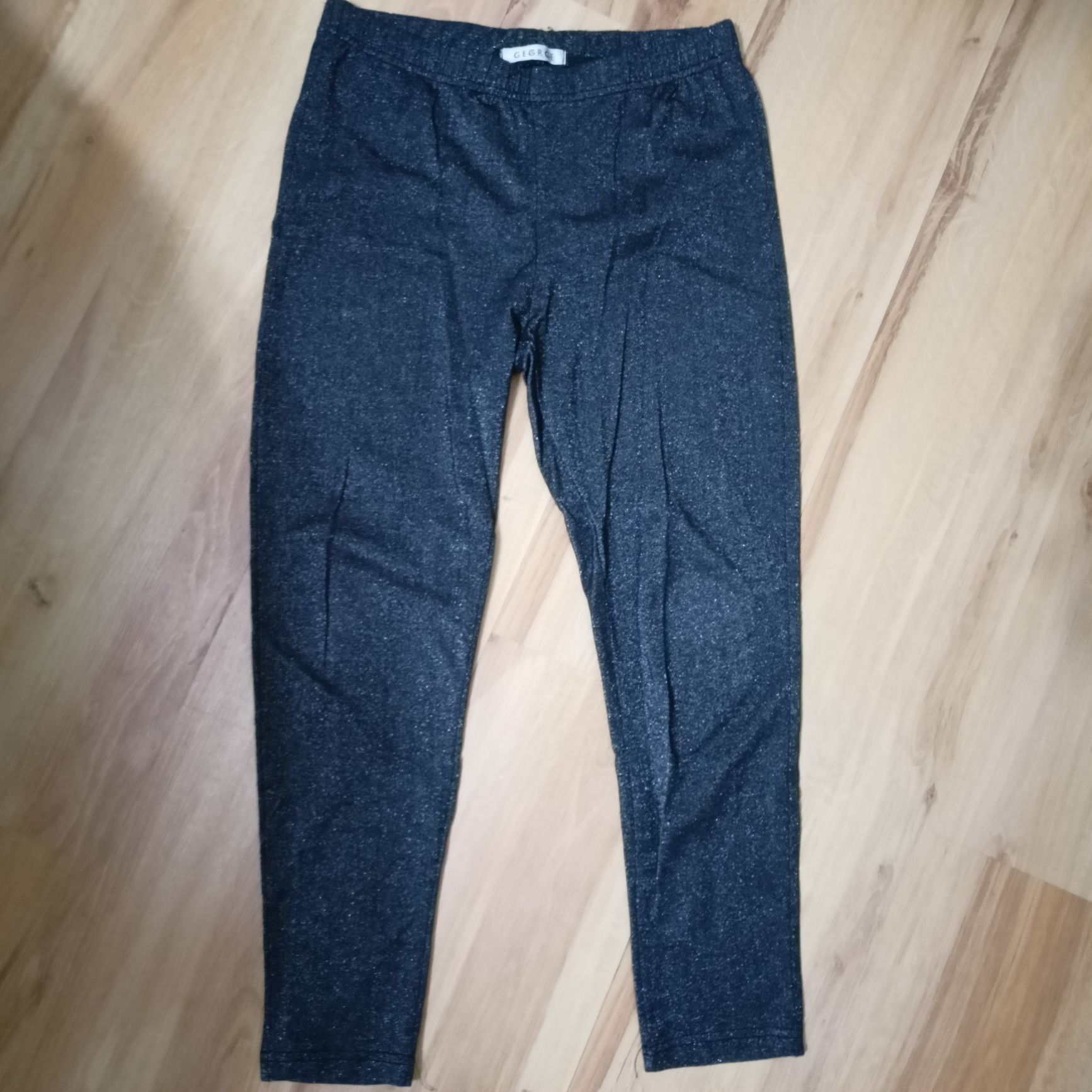 Legginsy getry brokatowe