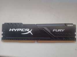 Оперативная память HyperX 8 GB DDR4 2666 MHz Fury Black