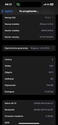 Iphone 14 pro gwarancja