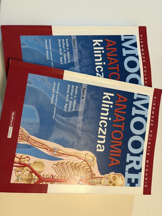 Anatomia kliniczna Moore tom 1+2 (komplet) NOWA