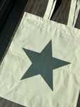 Torba tote bag star gwiazda beige