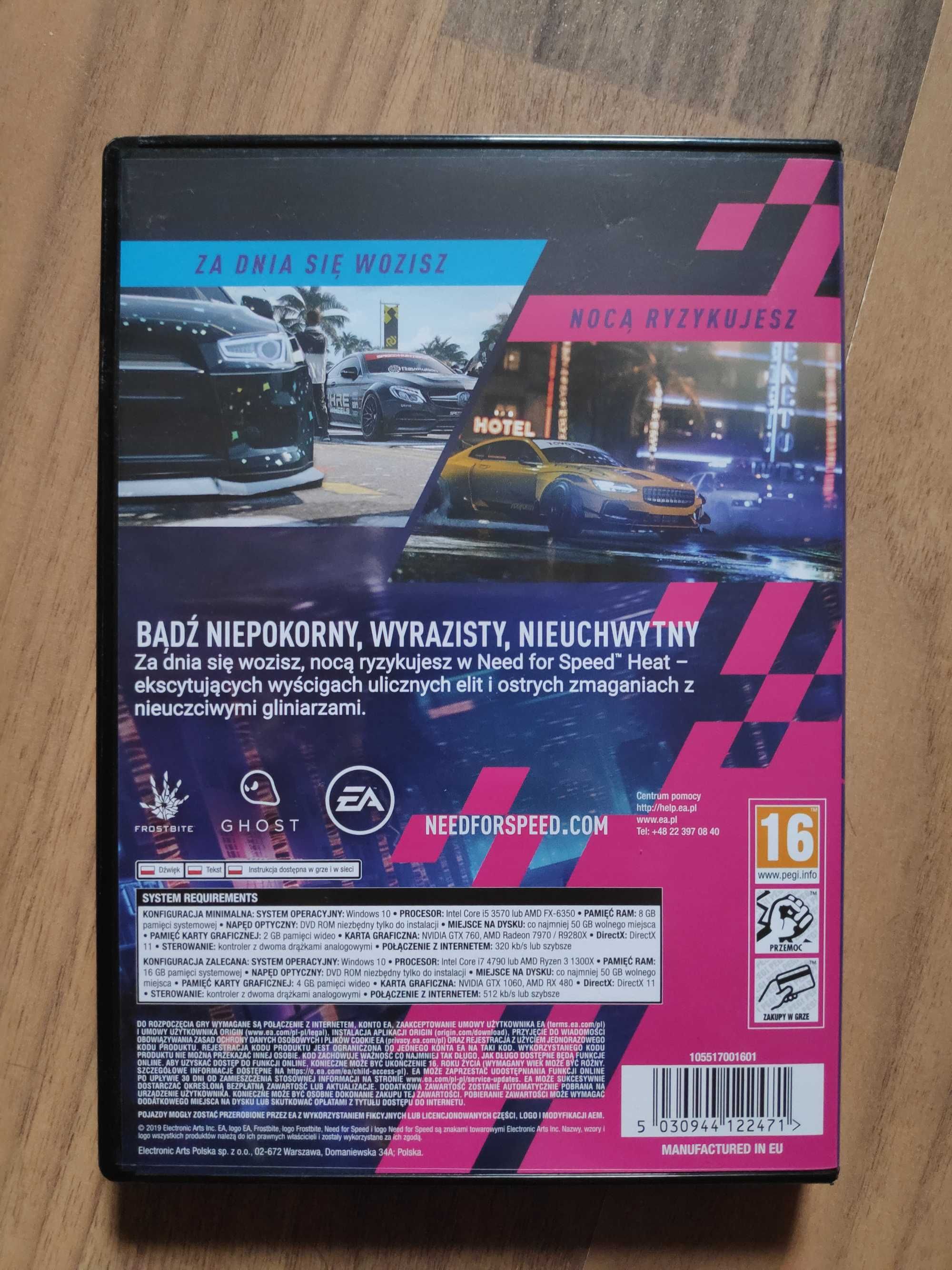 Need for Speed HEAT PC PL DVD (wykorzystany klucz)