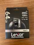 Karta Pamięci Lexar Professional 64gb 1667x 250mb/s