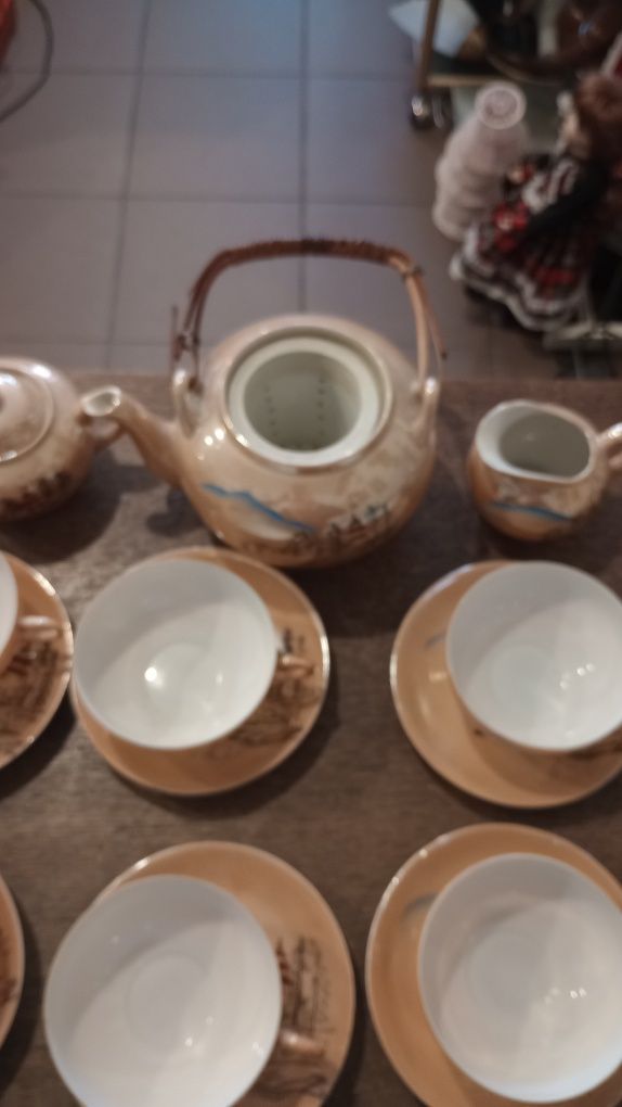 Piękny japoński serwis do kawy herbaty Porcelana