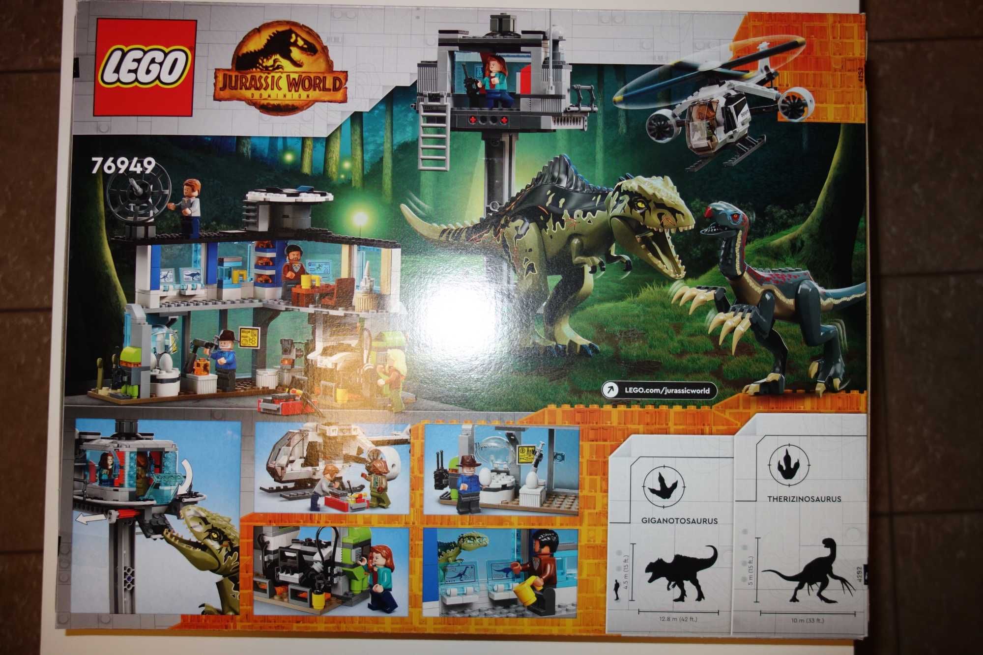 LEGO® 76949 Jurassic World - Atak giganotozaura i terizinozaura