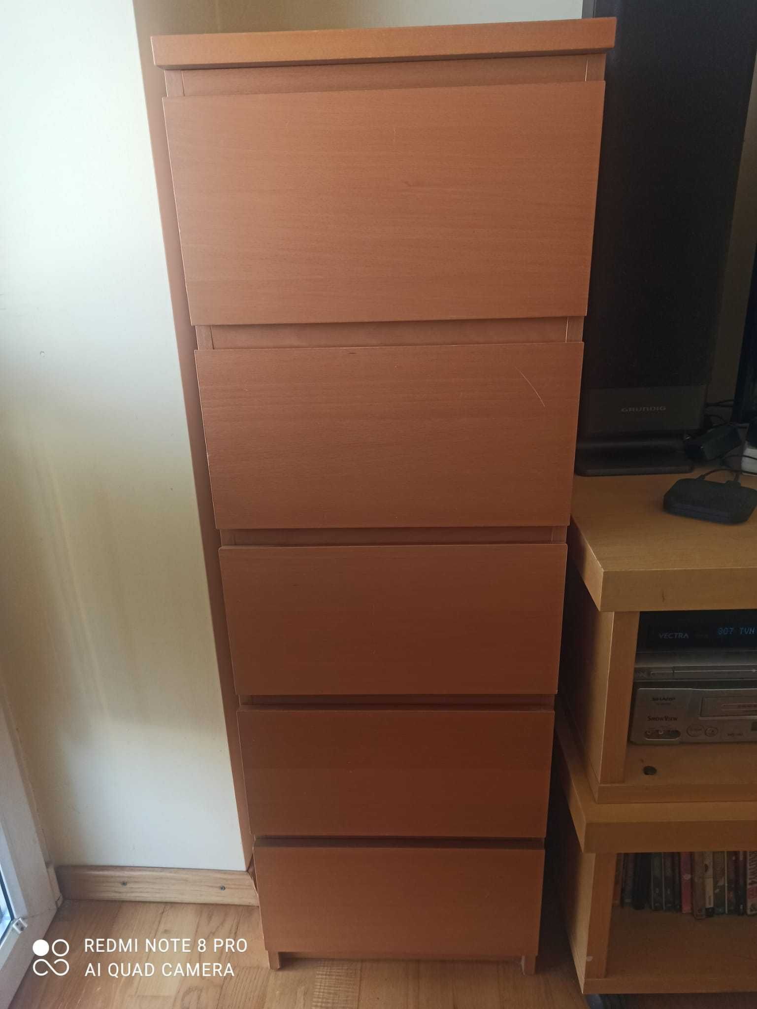 Ikea Malm komoda 5 szuflad