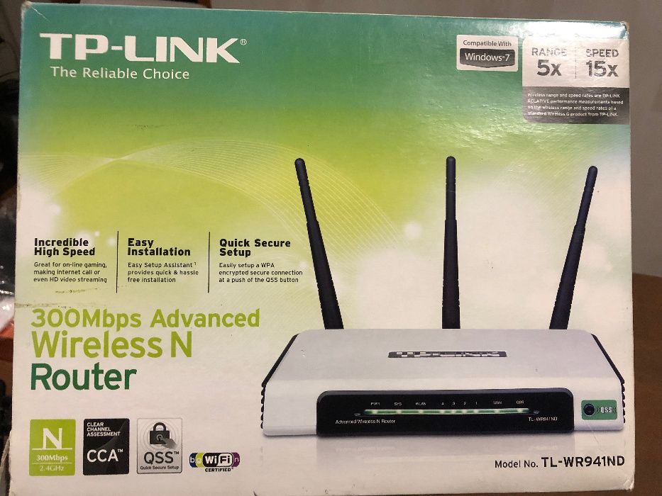 TP-Link Router Wireless N 300Mbps Model No. TL-WR941ND