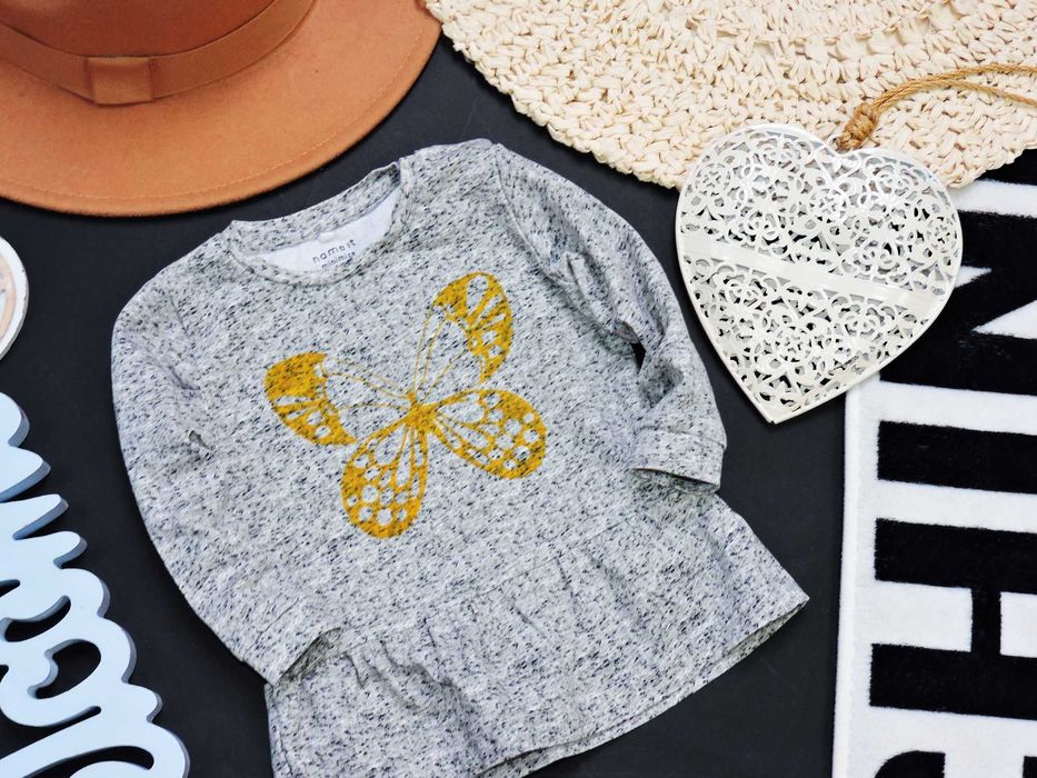 Name It - nakrapiana bluzeczka baskinka , motylek r 68