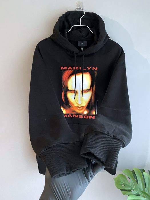 H&M Marlyn Manson чоловіча кофта на флісі, чоловіче худі на флісі р. М