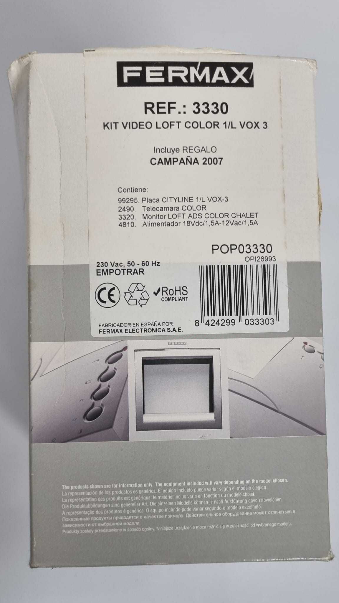 Video porteiro Fermax - conjunto completo