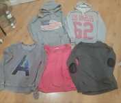 *Primark, Carry, F&F* ZESTAW 5 markowych bawełnianych bluz. Roz.M