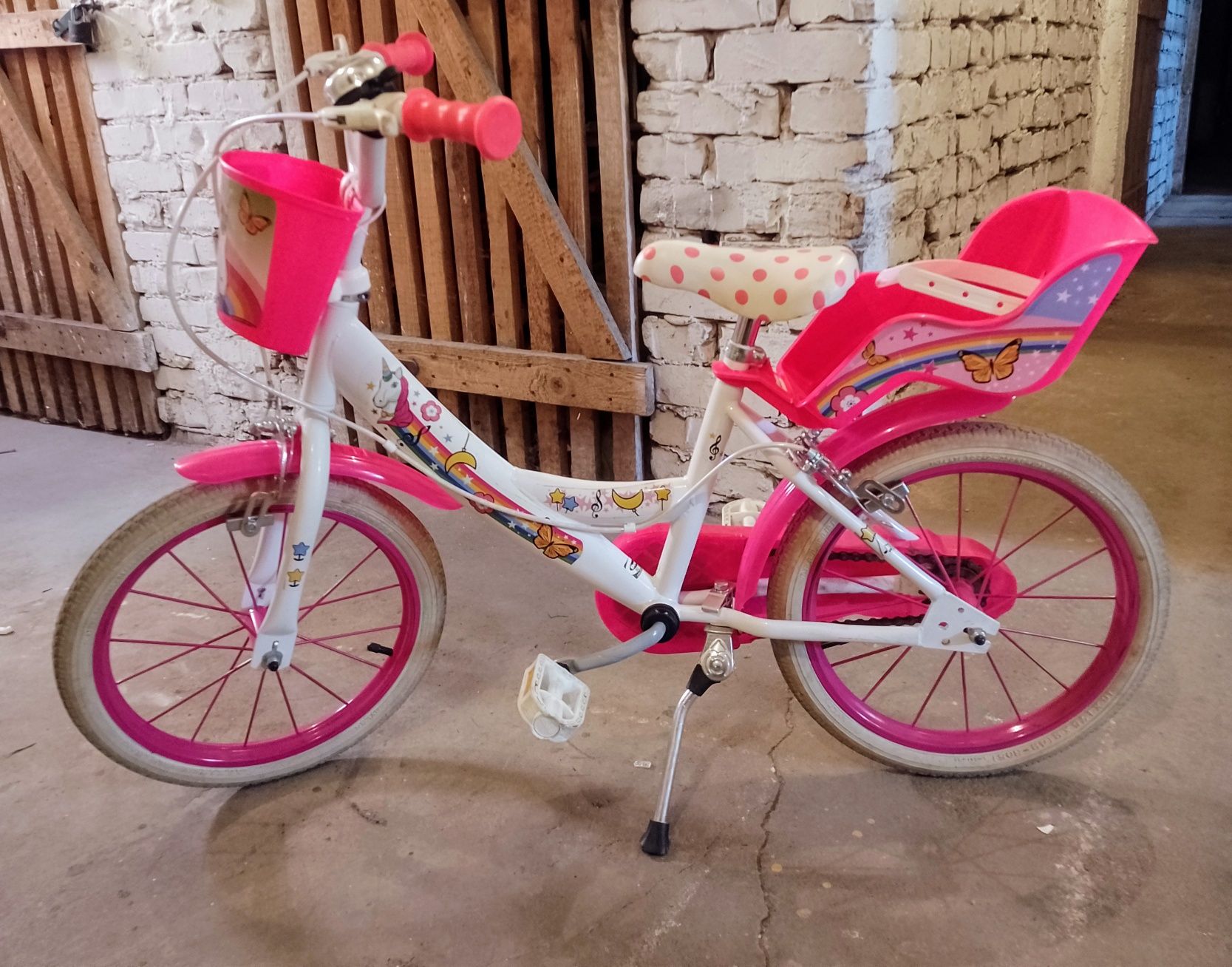 Rower rowerek dziecięcy dziewczęcy Unicorn super stan 16 cali