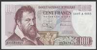 Belgia 100 franków 1971 - L. Lombard - stan bankowy - UNC -