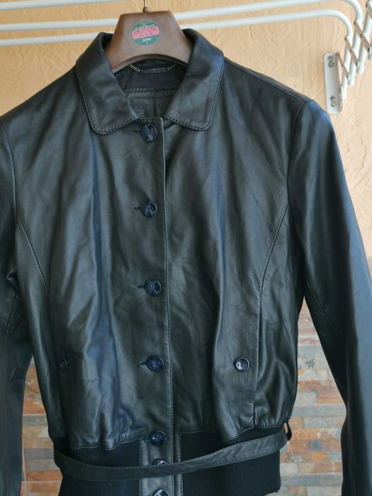 Шкіряна куртка Armani Jeans Leather jacket оригінал Л р-р стан чудовий