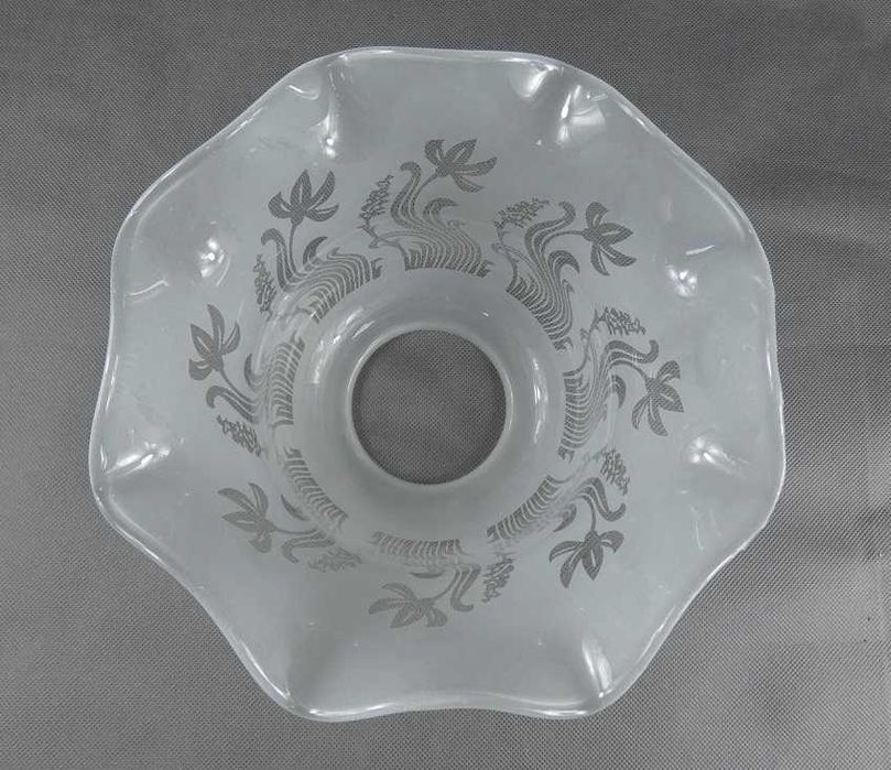 Biały TULIPAN klosz LAMPA NAFTOWA secesja 8,6 cm