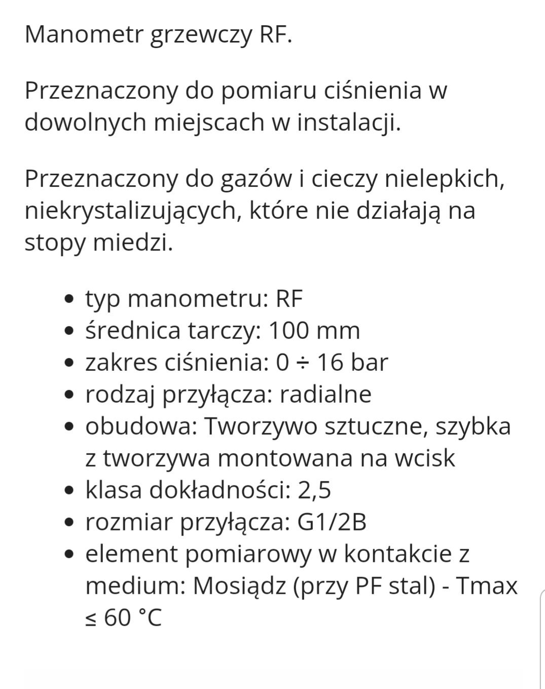 Manometr (używany).