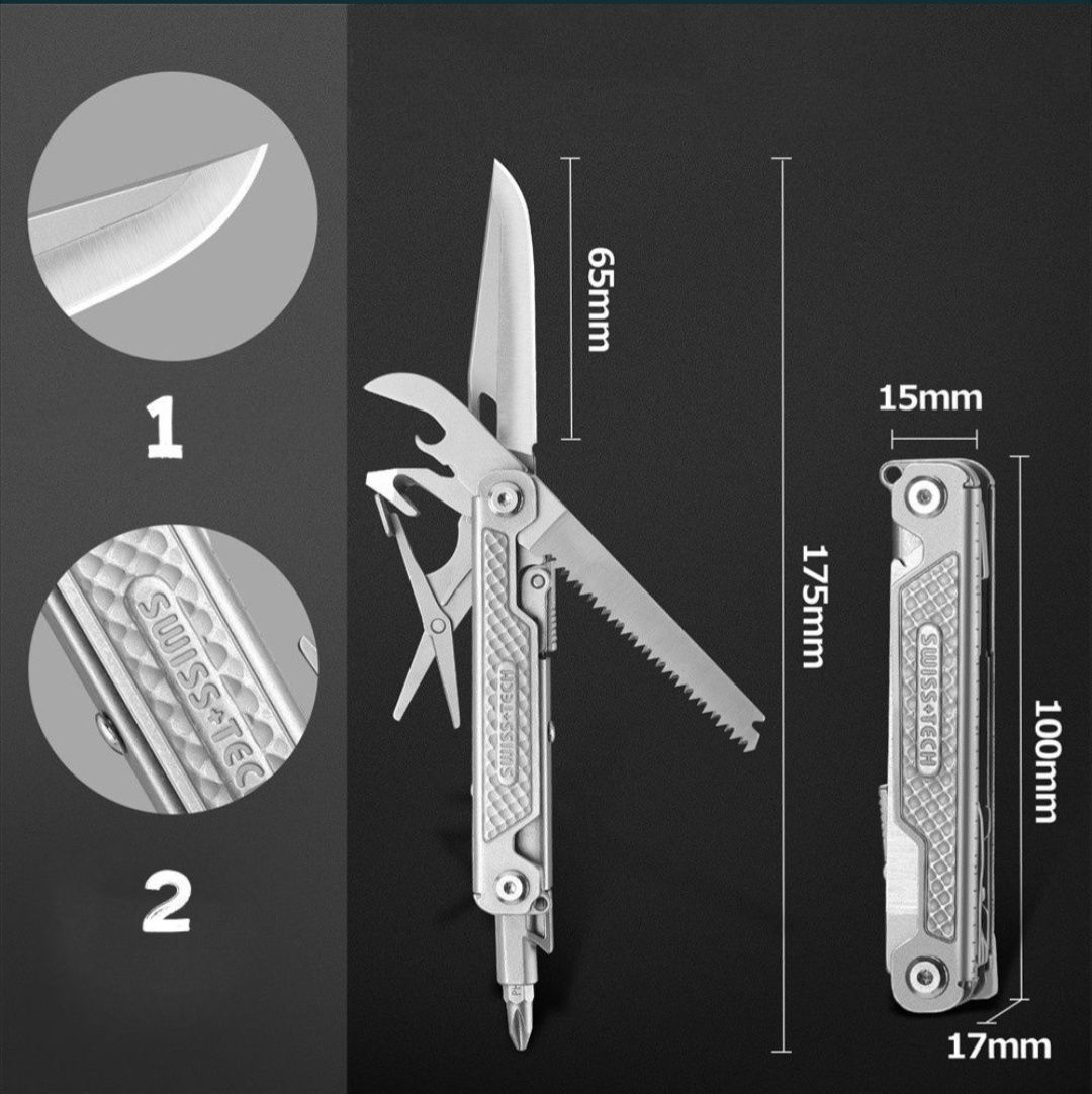 Мультитул swiss tech multi tool, нож, ніж