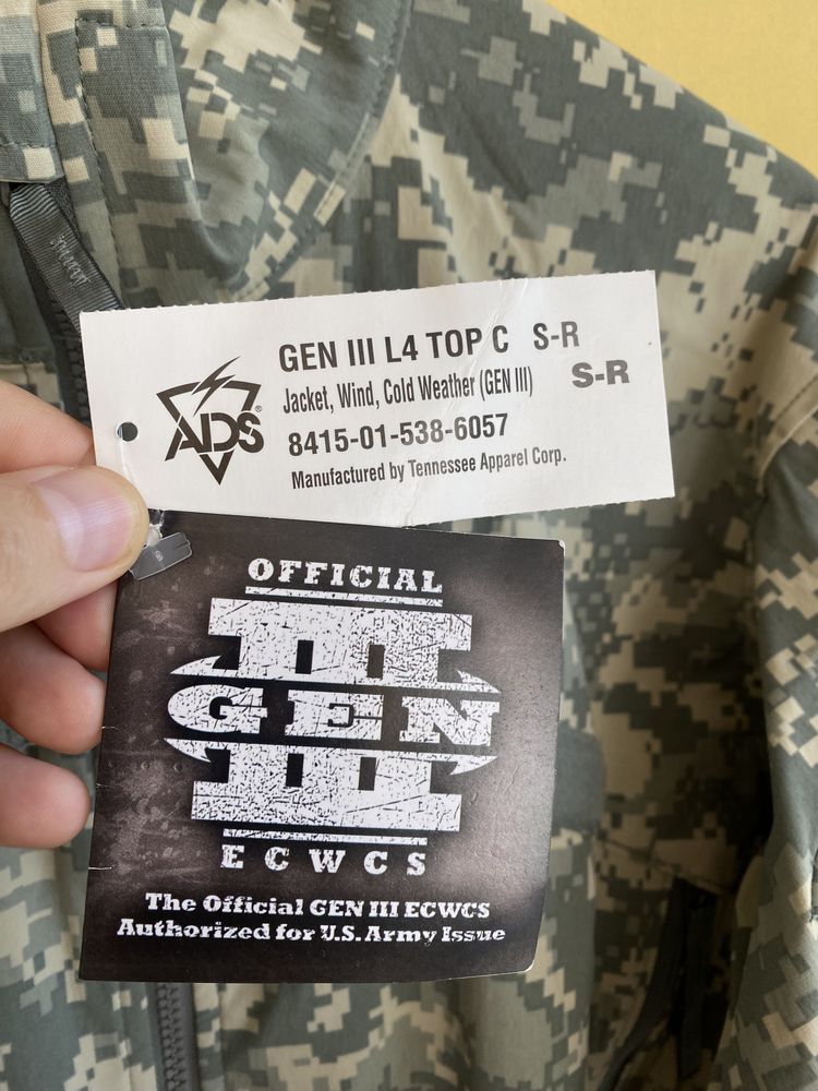 Нова куртка ECWCS GEN III Level 4 Soft Shell UCP орігінал США