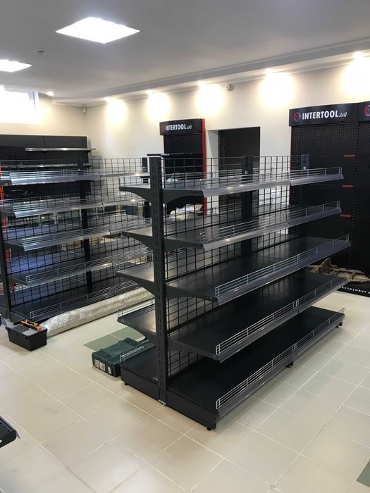 Стелажі торгові | Поличкові стелажі в магазин