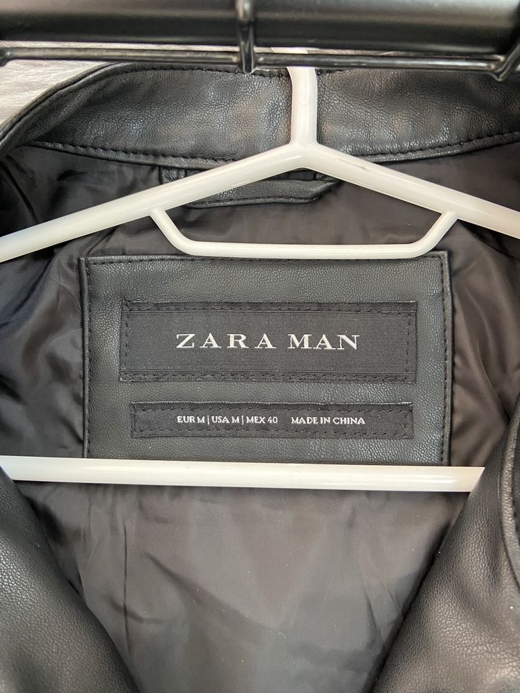 Кожаная куртка Zara man