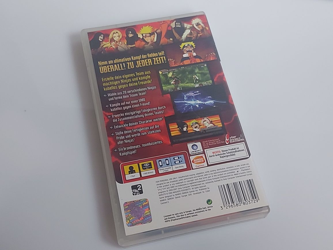Gra na  Sony PSP Naruto ultimate ninja Heroes ksiazeczka