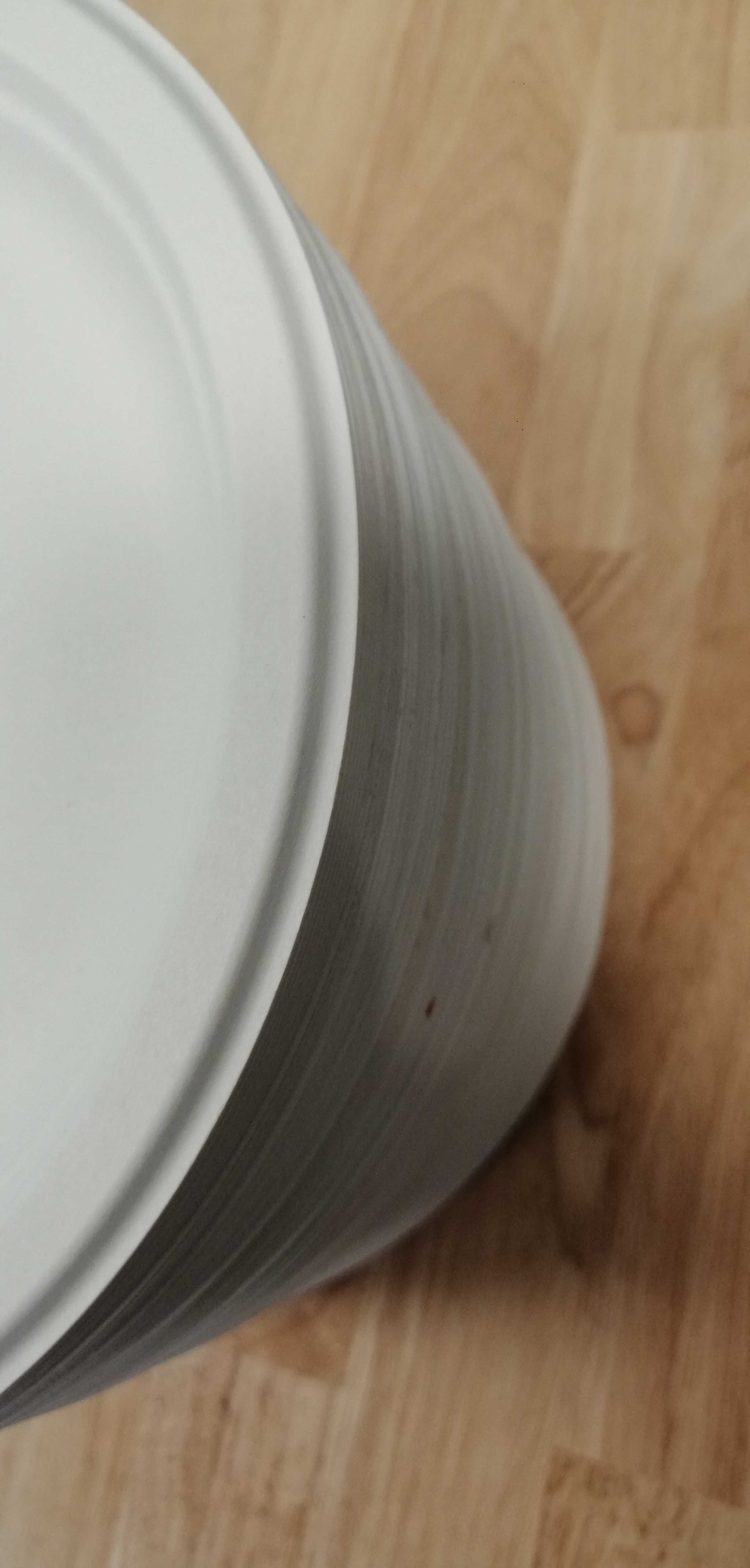 Talerz jednorazowy z trzciny cukrowej biały 100 szt 23 cm