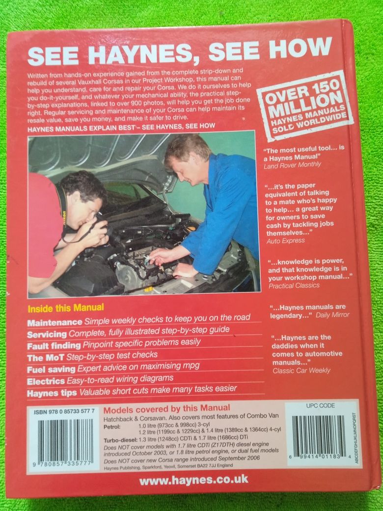 Manual Haynes Opel Corsa c