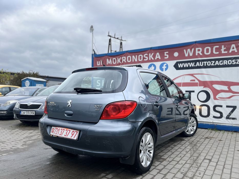 Peugeot 307 1.6 HDI//90km//Polift//Dl. Opłaty//Alufelgi//Zamiana