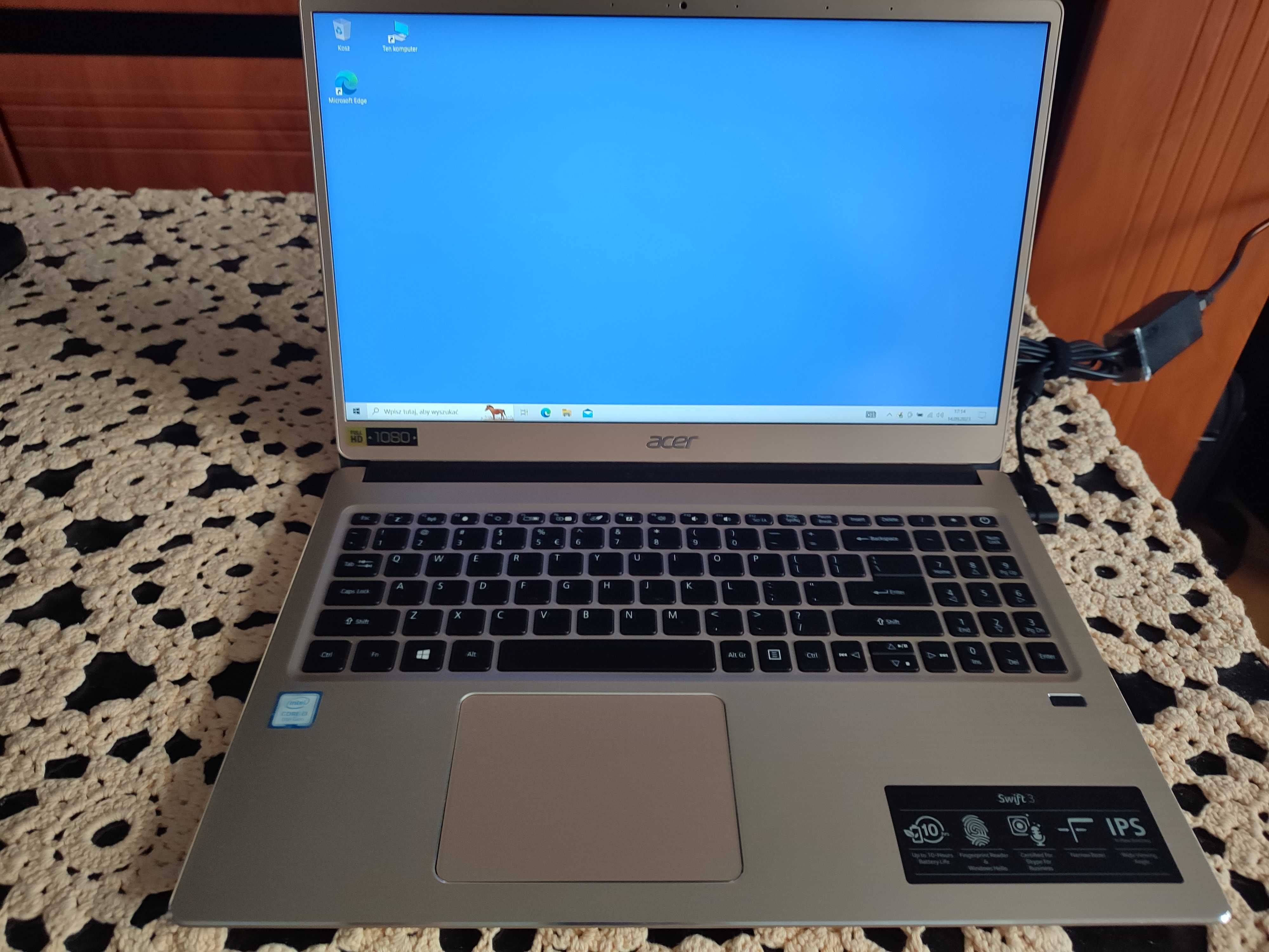Laptop Acer Swift 3 15.6" IPS i3-8130U 4GB RAM 128GB SSD