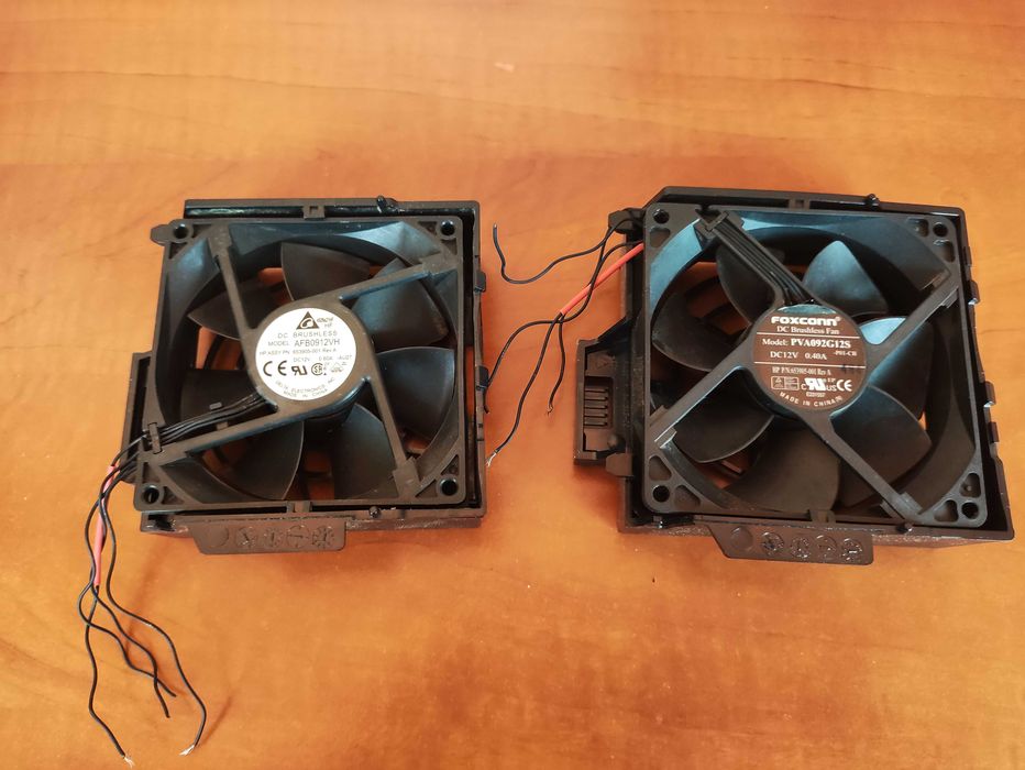 2 wentylatory z obudową do komputera HP Workststion Z420