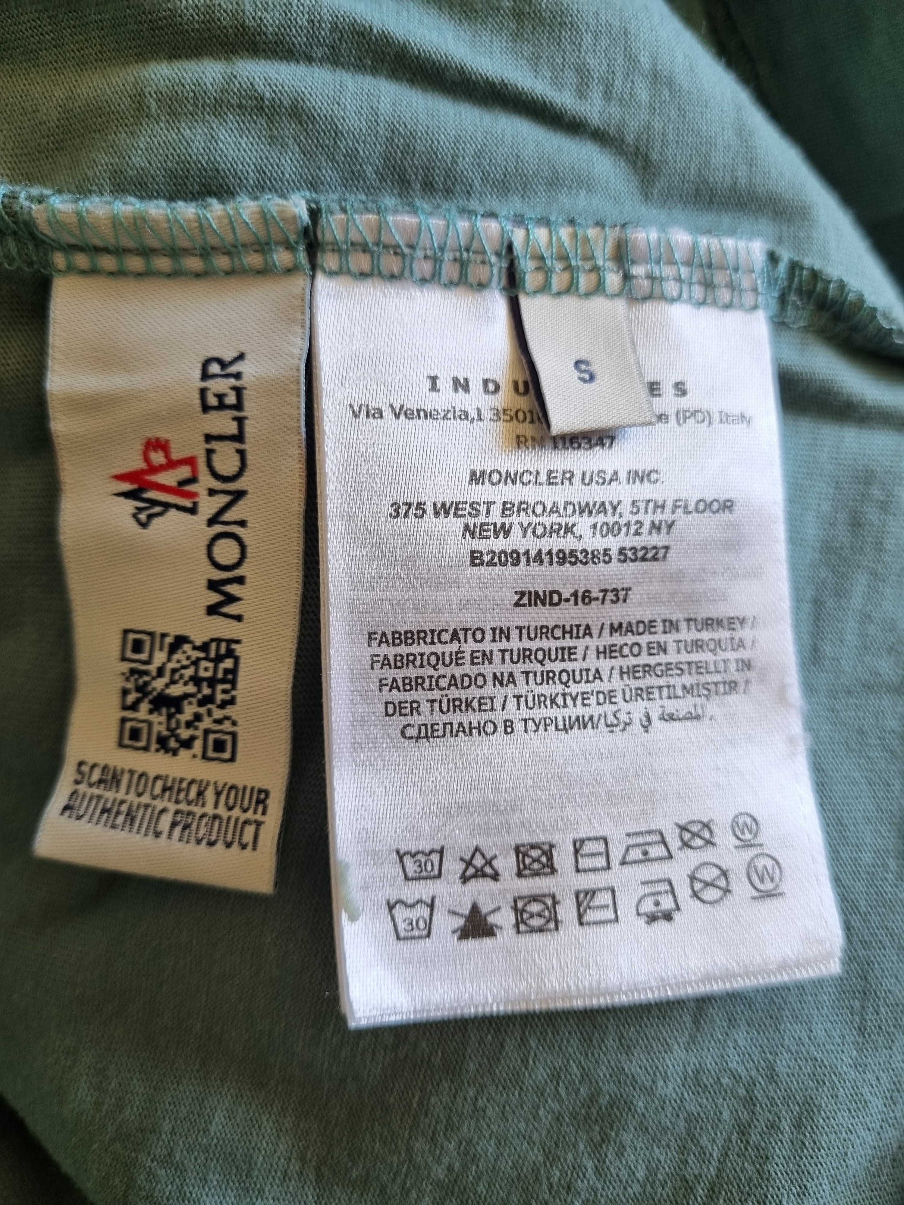 Usado uma vez: T-shirt Monclar para homem. Tamanho S. Preço 75 euros.