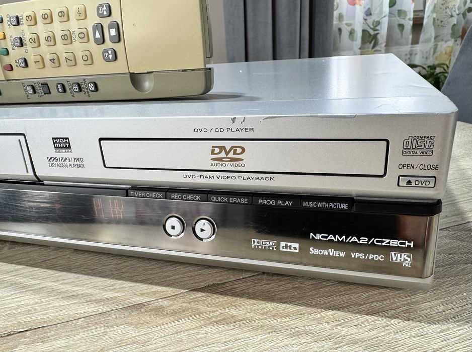 Panasonic NV-VP30 #Magnetowid VHS DVD #Combo #6HD #Hi-Fi Stereo #Pilot