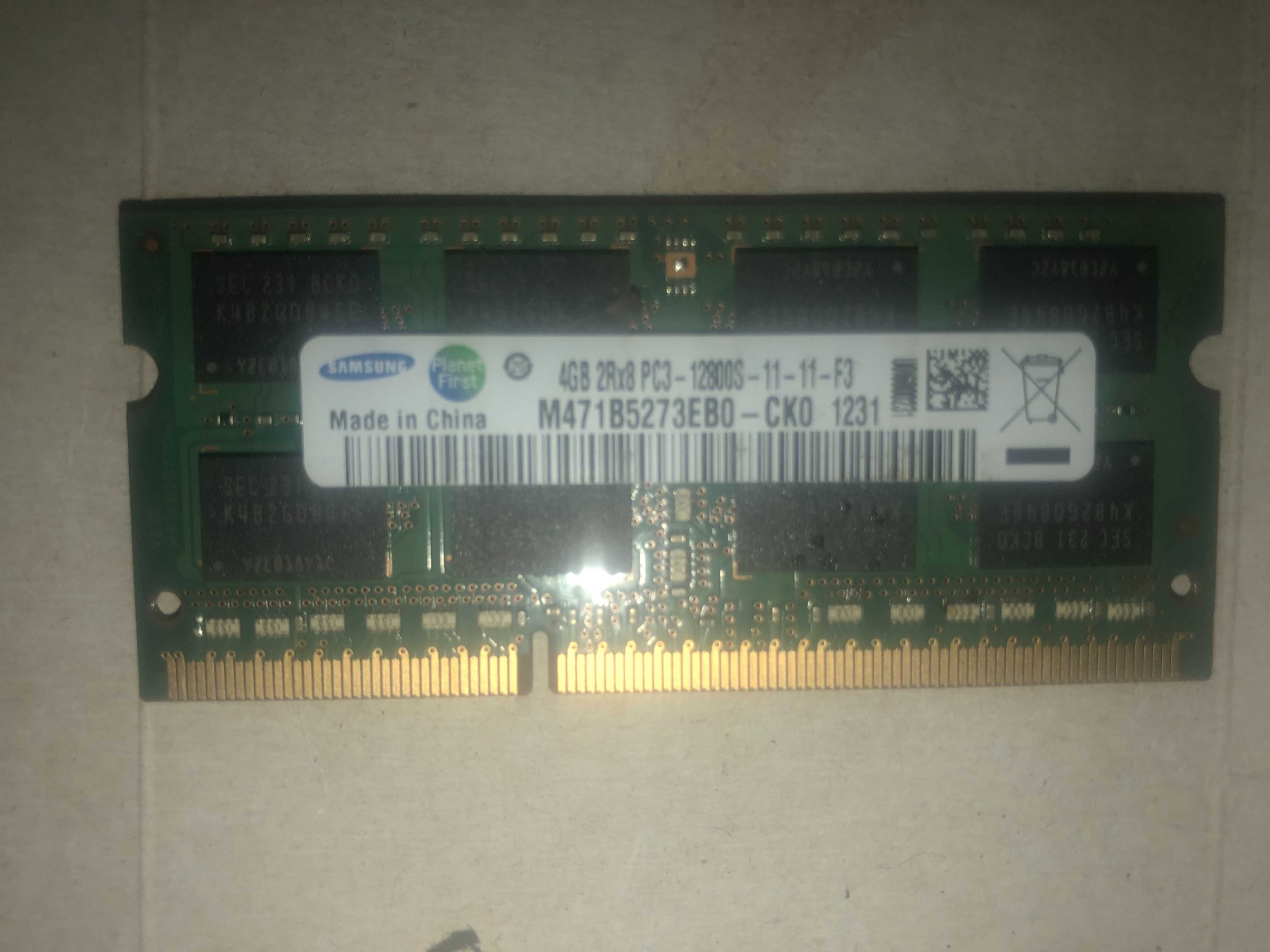 Память sodimm samsung ddr3 4gb 2rx8-12800s-11-11-f3