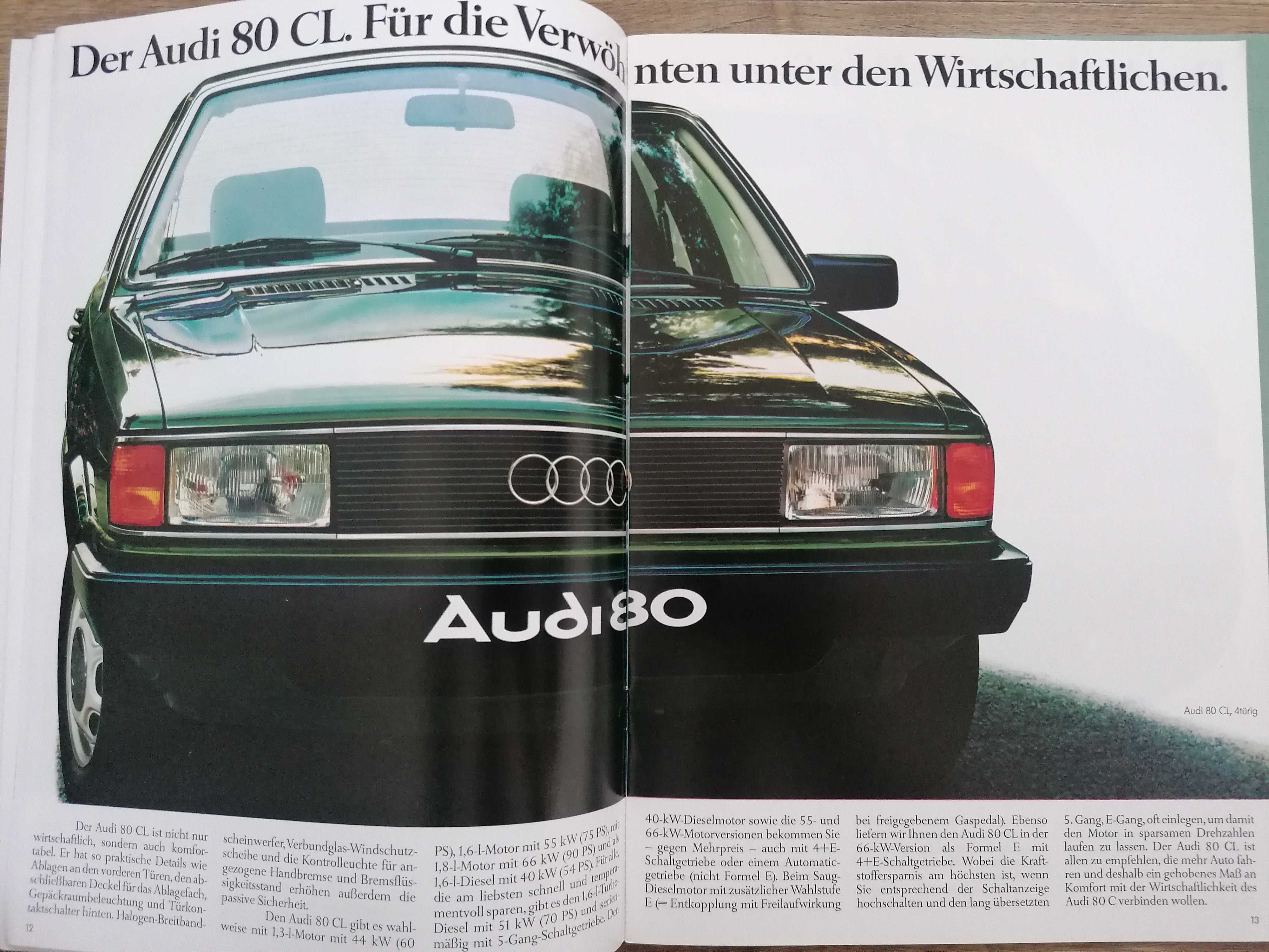 Prospekt Audi 80 B2