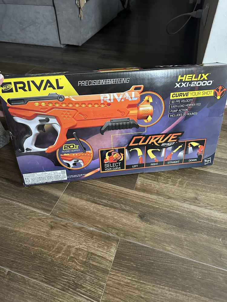 Потужний бластер Нерф NERF Rival Curve Shot Helix XXI-2000 Blaster