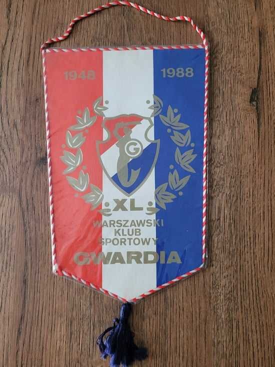 Proporczyk Gwardia Warszawa 1948r-1988 - 40 lat klubu