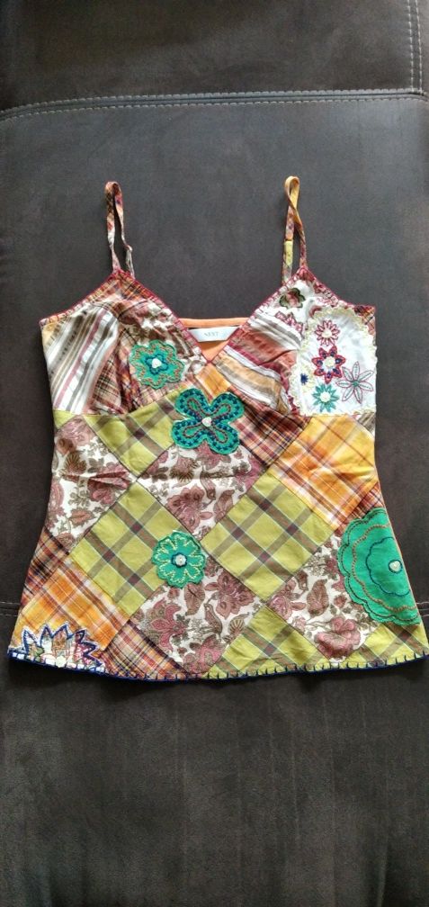 Koszulka na ramiączkach NEXT r. 38, styl boho