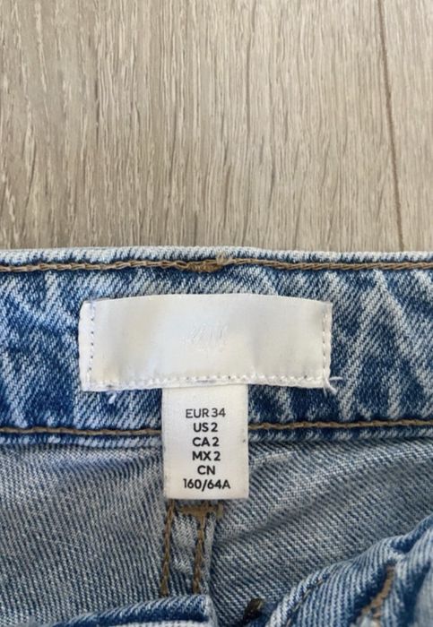 straight jeansy h&m