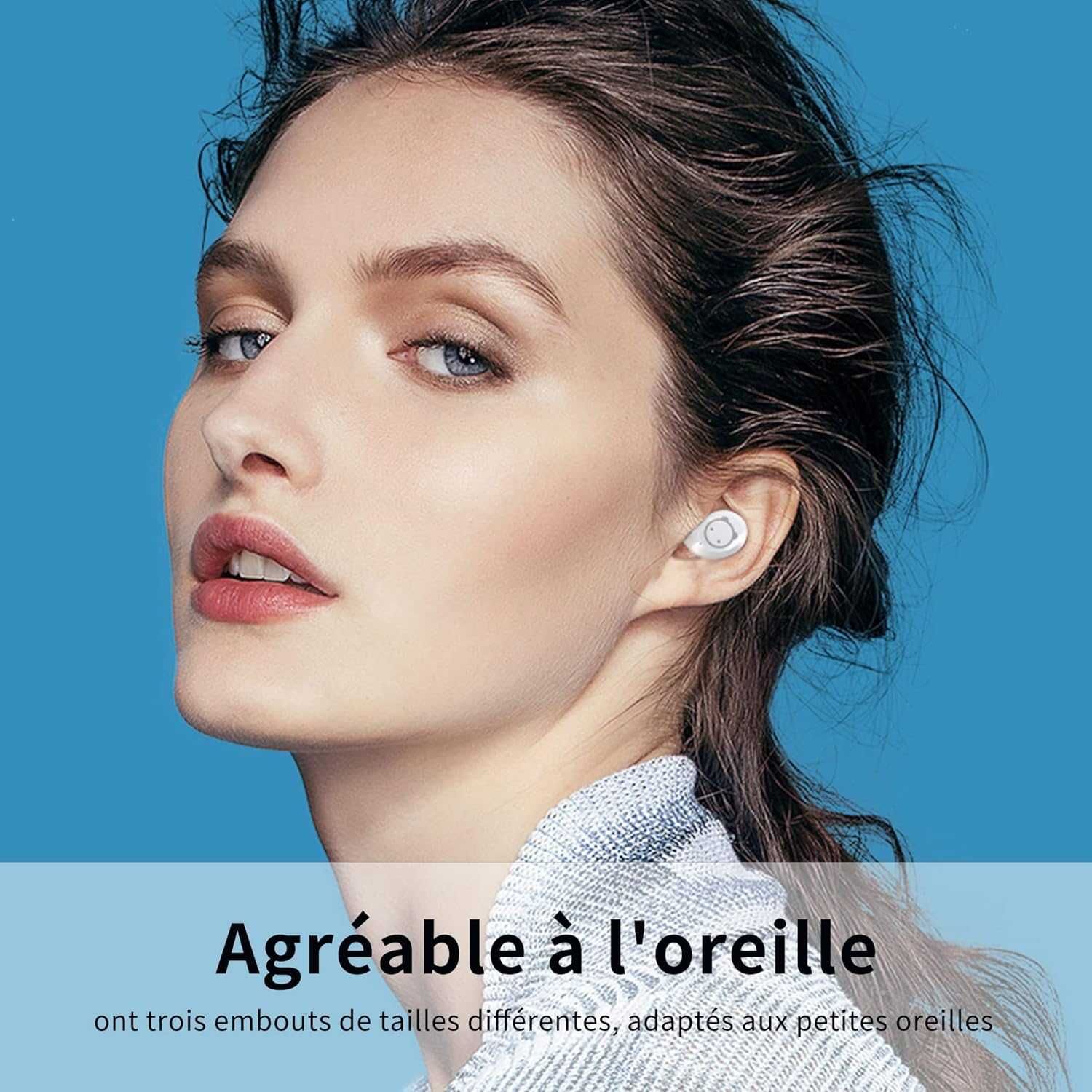Amaface K62 Słuchawki bezprzewodowe Bluetooth 5.0 36h wodoodporne