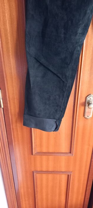 Calças de pele senhora